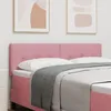 Image de vidaXL Tête de lit Rose 160 cm Velours 42007175