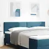 Image de Tête De Lit Bleu Foncé 180 Cm Velours Vidaxl