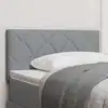 Image de Tête De Lit Gris Clair 90 Cm Tissu Vidaxl