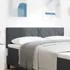 Image de Tête De Lit Gris Foncé 144 Cm Velours Vidaxl