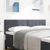 Image de vidaXL Tête de lit Gris foncé 144 cm Velours 42007249
