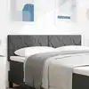 Image de Tête De Lit Gris Foncé Tissu Vidaxl