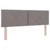 Image de Vidaxl tête de lit taupe 160 cm tissu