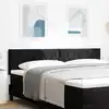 Image de Tête De Lit Noir 180 Cm Velours Vidaxl