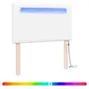 Image de Vidaxl tête de lit led blanc 100 cm cuir synthétique