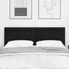 Image de Tête De Lit Led Noir 144 Cm Cuir Synthétique Vidaxl