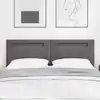 Image de Tête De Lit Led Gris 160 Cm Cuir Synthétique Vidaxl