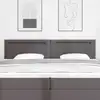 Image de Tête De Lit Led Gris 200 Cm Cuir Synthétique Vidaxl