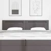 Image de vidaXL Tête de lit LED Gris 200 cm Cuir synthétique 42007315