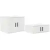 Image de Vidaxl armoire de rangement 2 pcs blanc 127 x 41 x 40 cm