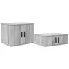 Image de Vidaxl armoire de rangement 2 pcs gris sonoma 118 x 41 x 40 cm