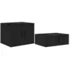 Image de Vidaxl armoire de rangement 2 pcs chêne noir 108 x 41 x 40 cm