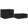 Image de Vidaxl armoire de rangement 2 pcs chêne noir 103 x 41 x 40 cm