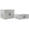 Image de Vidaxl armoire de rangement 2 pcs gris béton 103 x 41 x 40 cm