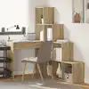 Image de Bureau D'angle Chêne Sonoma 101,5 X 149,5 X 149,5 Cm Vidaxl