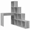 Image de Vidaxl bureau d'angle gris sonoma 101,5 x 149,5 x 149,5 cm