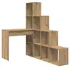 Image de Vidaxl bureau d'angle chêne artisanal 101,5 x 149,5 x 149,5 cm