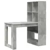 Image de Vidaxl bureau gris béton 122 x 67 x 145 cm bois d'ingénierie