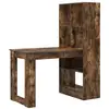 Image de Vidaxl bureau chêne fumé 122 x 67 x 145 cm bois d'ingénierie