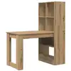 Image de Vidaxl bureau chêne artisanal 122 x 67 x 145 cm bois d'ingénierie