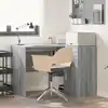Image de Bureau D'angle Avec Tiroir Gris Sonoma 102 X 88 X 75 Cm Vidaxl