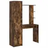 Image de Vidaxl bureau 2 pcs chêne fumé
