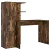Image de Vidaxl bureau 2 pcs chêne fumé