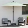 Image de Pied De Parasol Noir 45 X 25 X 45 Cm Granite Vidaxl