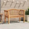 Image de vidaXL banc Marron 120 x 535 x 85 cm Bois de teck massif 42006346