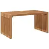 Image de Vidaxl table d'appoint de jardin marron 70 x 37,5 x 35,5 cm