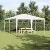 Image de Tente De Fête Blanc 400 X 400 X 266 Cm Polyéthylène Et Acier Vidaxl