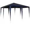 Image de Tente de fête extérieure - vidaXL - 400x400x270 cm - Bleu et blanc - Polyester et acier - Protection UV