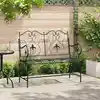 Image de Banc De Jardin Noir 104 X 54 X 93 Cm Acier Vidaxl