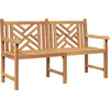 Image de Banc De Jardin 150 X 60 X 90 Cm Bois De Teck Massif Vidaxl