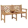 Image de Vidaxl banc de jardin 150 x 60 x 90 cm bois de teck massif