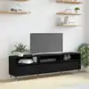 Image de Meuble Tv Chêne Noir 150 X 30 X 45 Cm Bois D'ingénierie Vidaxl