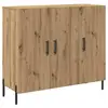 Image de Vidaxl buffet chêne artisanal 90 x 34 x 80 cm bois d'ingénierie