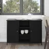 Image de vidaXL Buffet Chêne noir 100 x 35 x 70 cm 869096