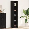 Image de Armoire - Chêne Noir - 30x50x200 cm - Bois dingénierie - Finition laquée