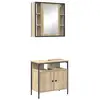Image de Vidaxl ensemble de mobilier de salle de bain 2 pièces marron