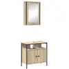 Image de Vidaxl ensemble de mobilier de salle de bain 2 pc marron