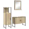 Image de Vidaxl ensemble de mobilier de salle de bain 3 pc marron