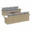 Image de Vidaxl ensemble de canapé de jardin 9 pcs beige poly rotin