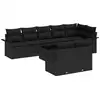 Image de Vidaxl ensemble de canapé de jardin avec coussin 9 pcs noir poly rotin