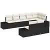 Image de Vidaxl ensemble de canapé de jardin 8 pcs noir et crème polyrotin