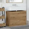 Image de Meuble de salle de bain - Chêne artisanal - 78x37x59 cm - Finition bois - 2 tiroirs spacieux