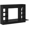 Image de Vidaxl bureau mural chêne noir 105 x 48 x 75 cm bois d'ingénierie