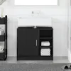 Image de Meuble sous lavabo - Chêne Noir - 63x29x55 cm - Bois dingénierie - Finition mate