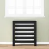 Image de Couvercle de Radiateur Chêne Noir 78x20x82 cm Bois d Ingénierie