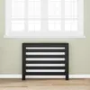 Image de Cache-radiateur Vidaxl en bois dingénierie chêne noir 104 x 20 x 82 cm